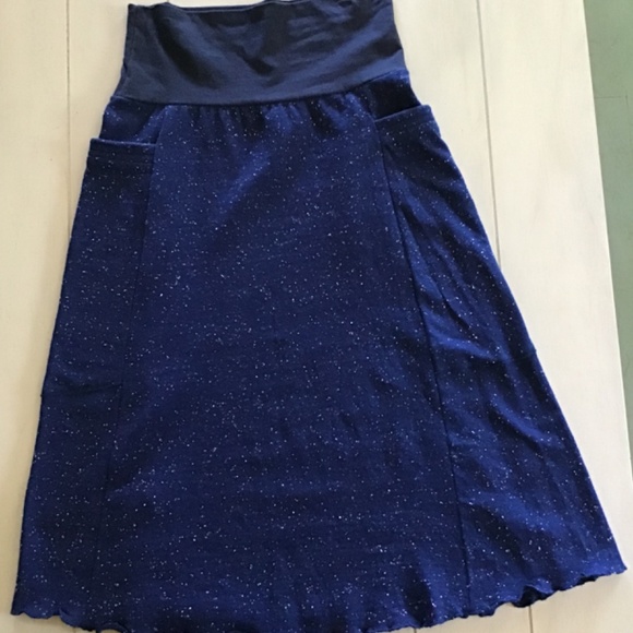 Rowan Grey Hemp Below Knee Passport Pocket Skirt XS NWOT - Picture 2 of 4